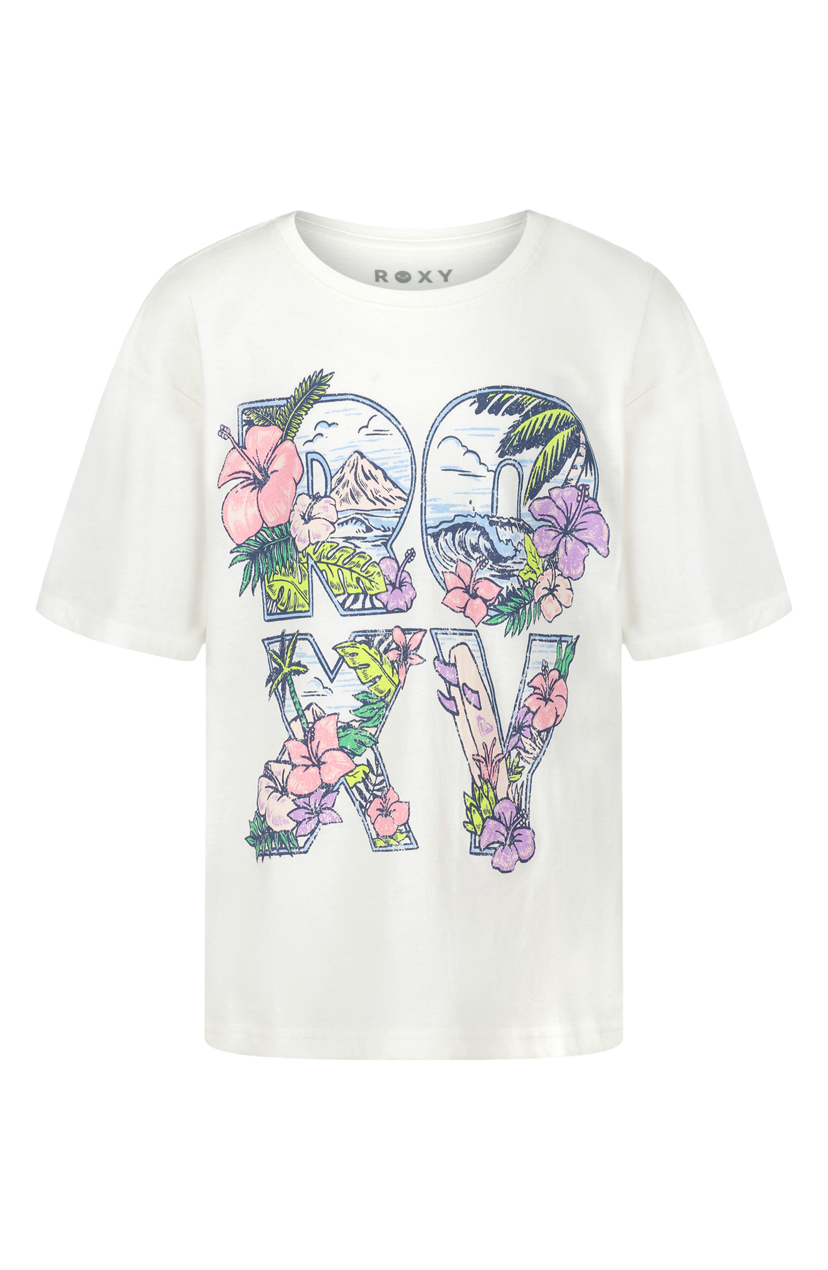Roxy Kids' Paradisus Oversize Cotton Graphic T-Shirt