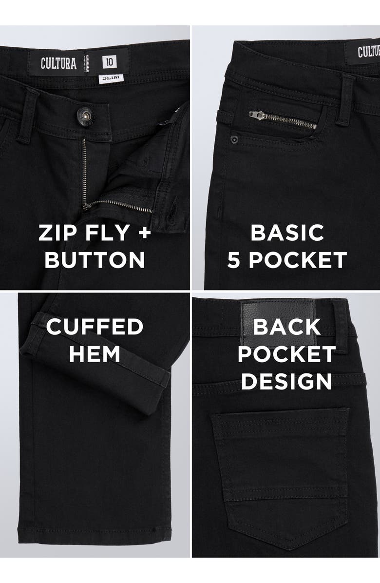 XRAY Kids' Cultura Stretch Straight Leg Jeans, Alternate, color, Jet Black