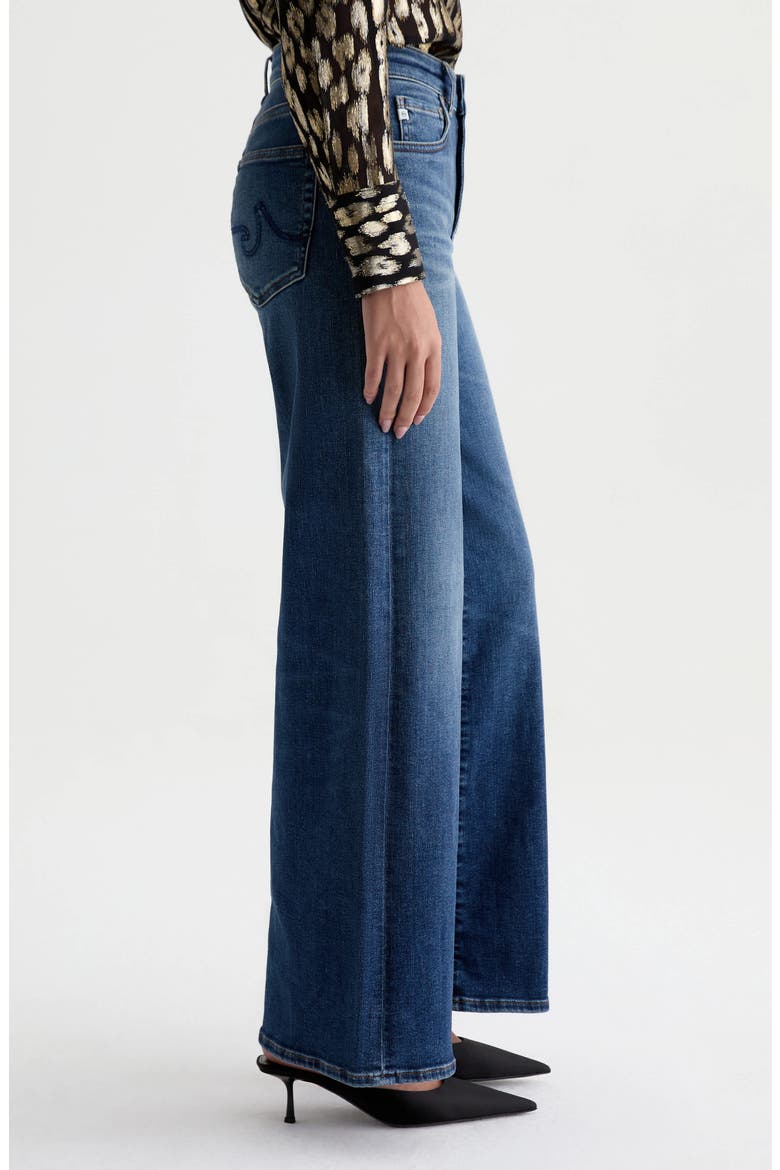 Saige High Waist Wide Leg Jeans, Alternate, color, 14 YEARS BLUEGRASS