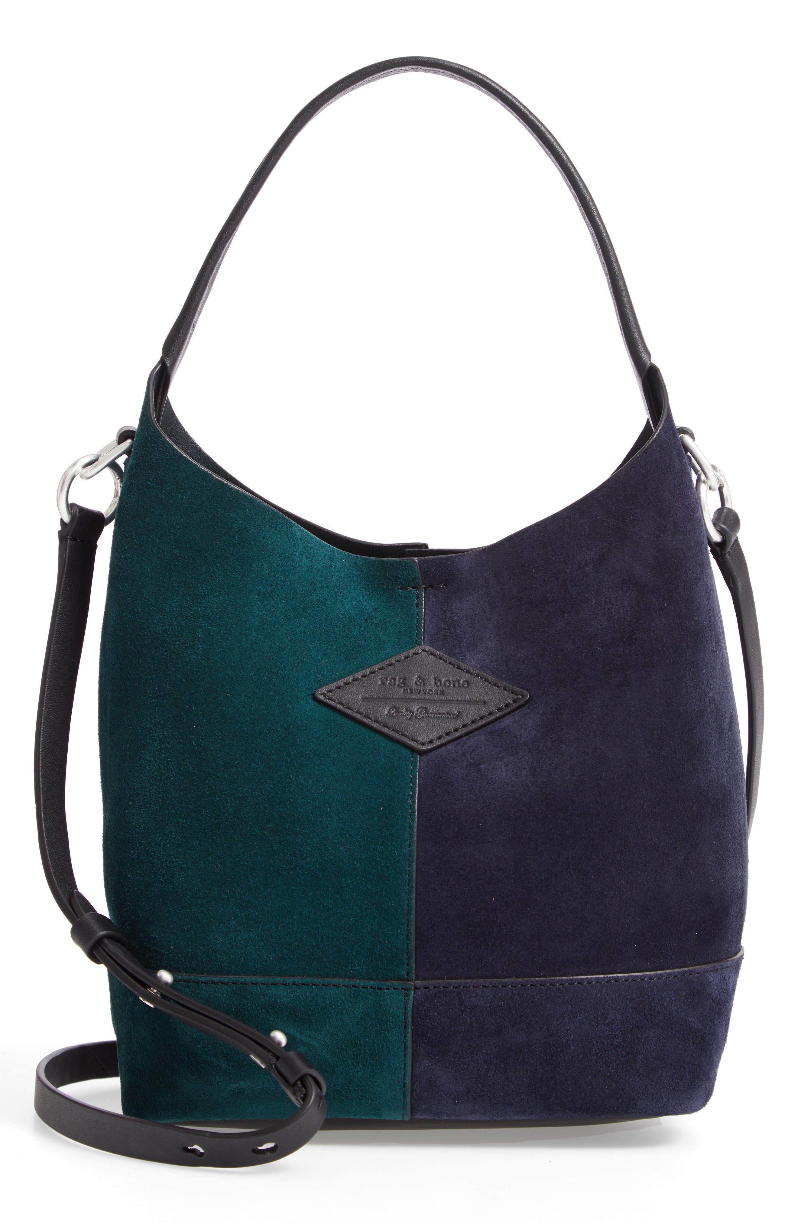 rag & bone Mini Camden Suede Tote, Main, color, 