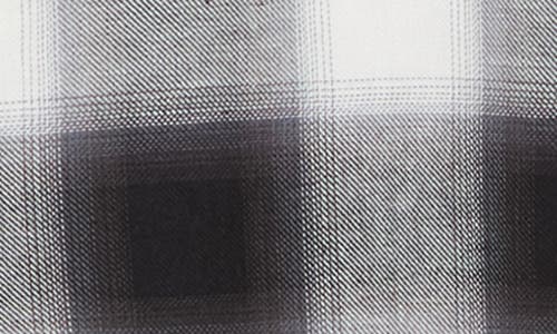Sandro Grunge Checkered Cotton Overshirt In Black