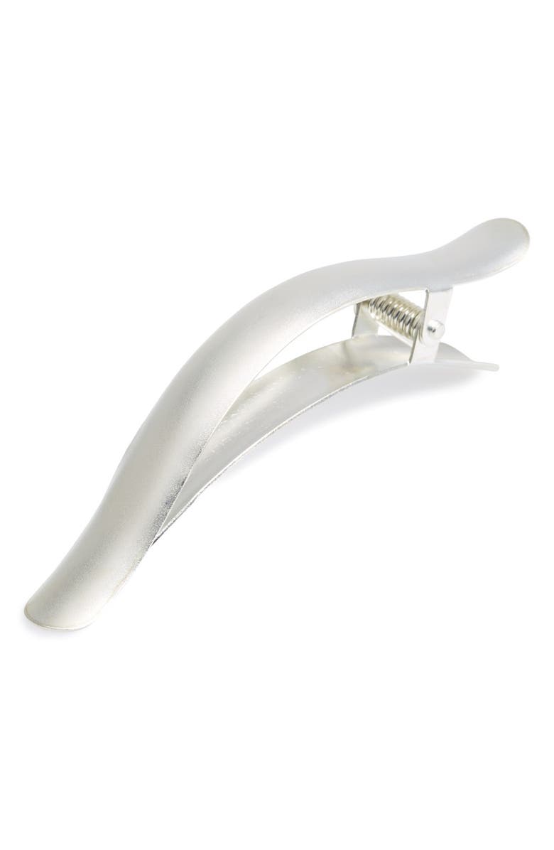 Ficcare 'Ficcarissimo' Hair Clip, Main, color, Silver Matte