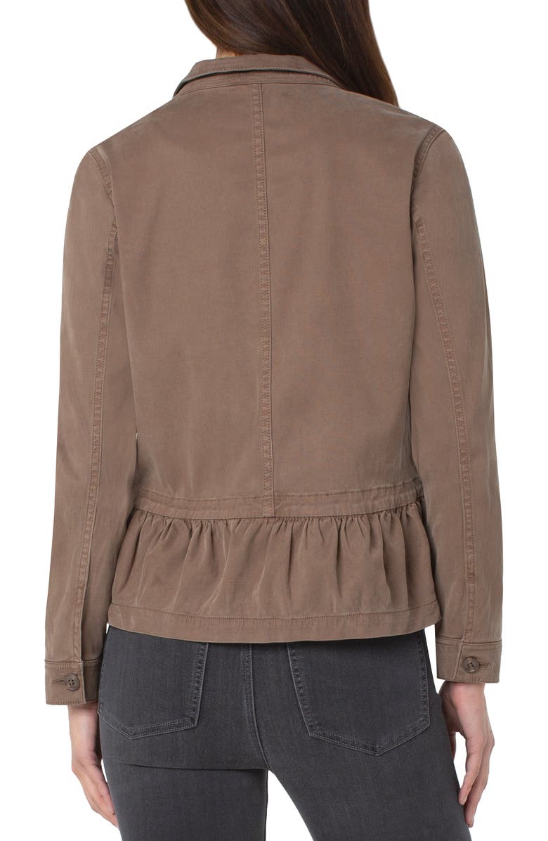 Liverpool Los Angeles Peplum Cargo Jacket, Alternate, color,