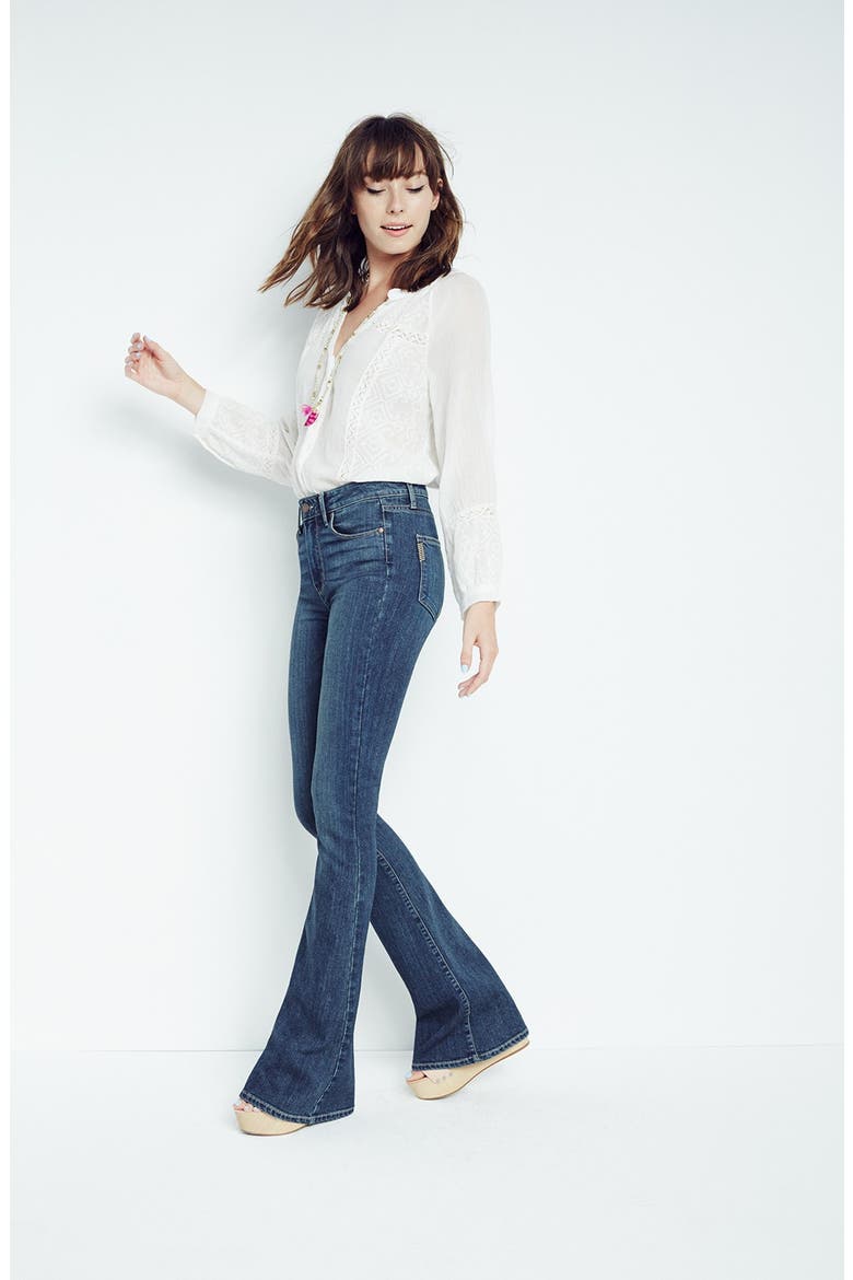 'Deandra' Embroidered Cotton Top, Alternate, color, BLANC
