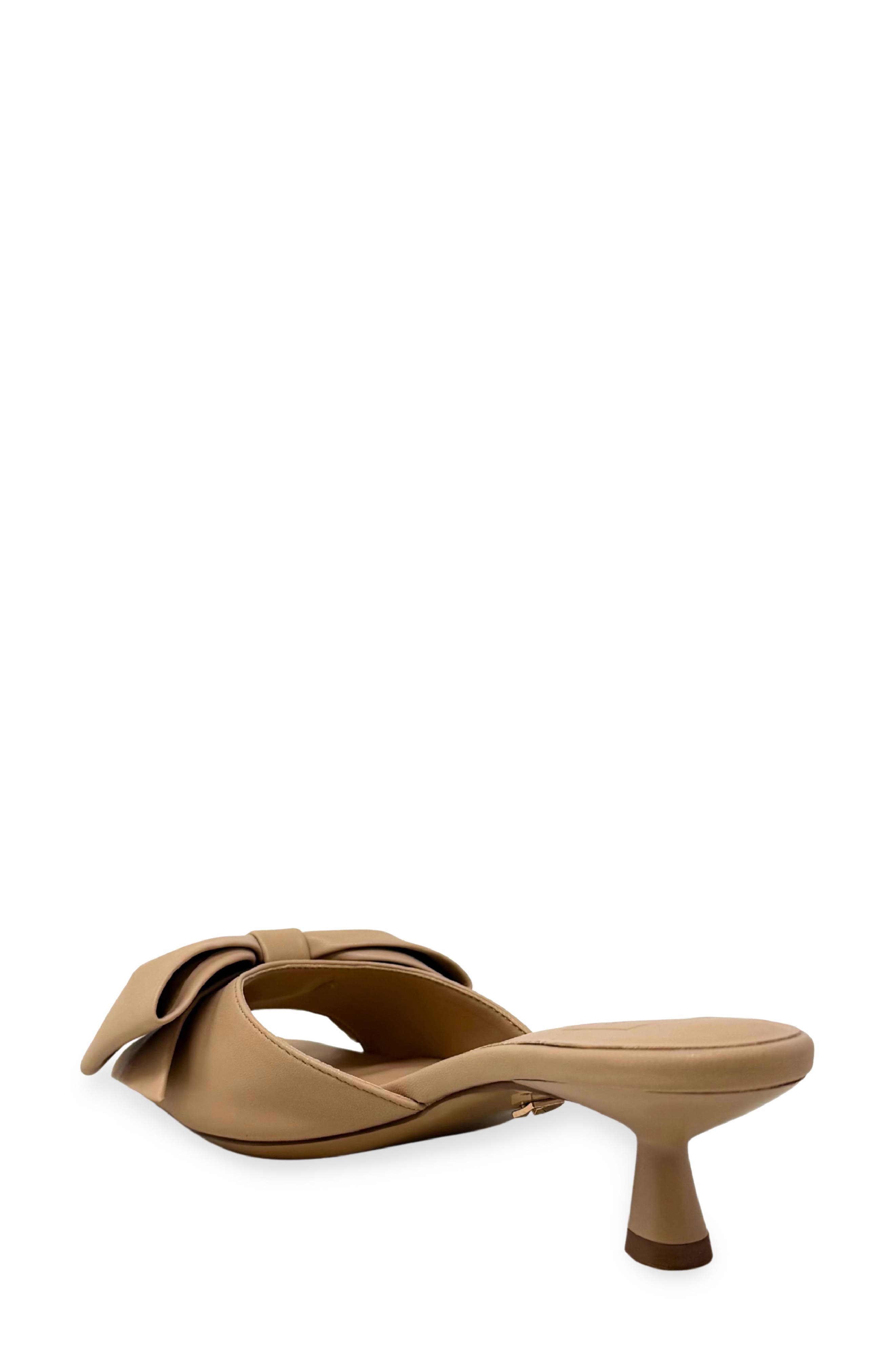 Ella Kitten Heel Slide Sandal, Alternate, color, TAN