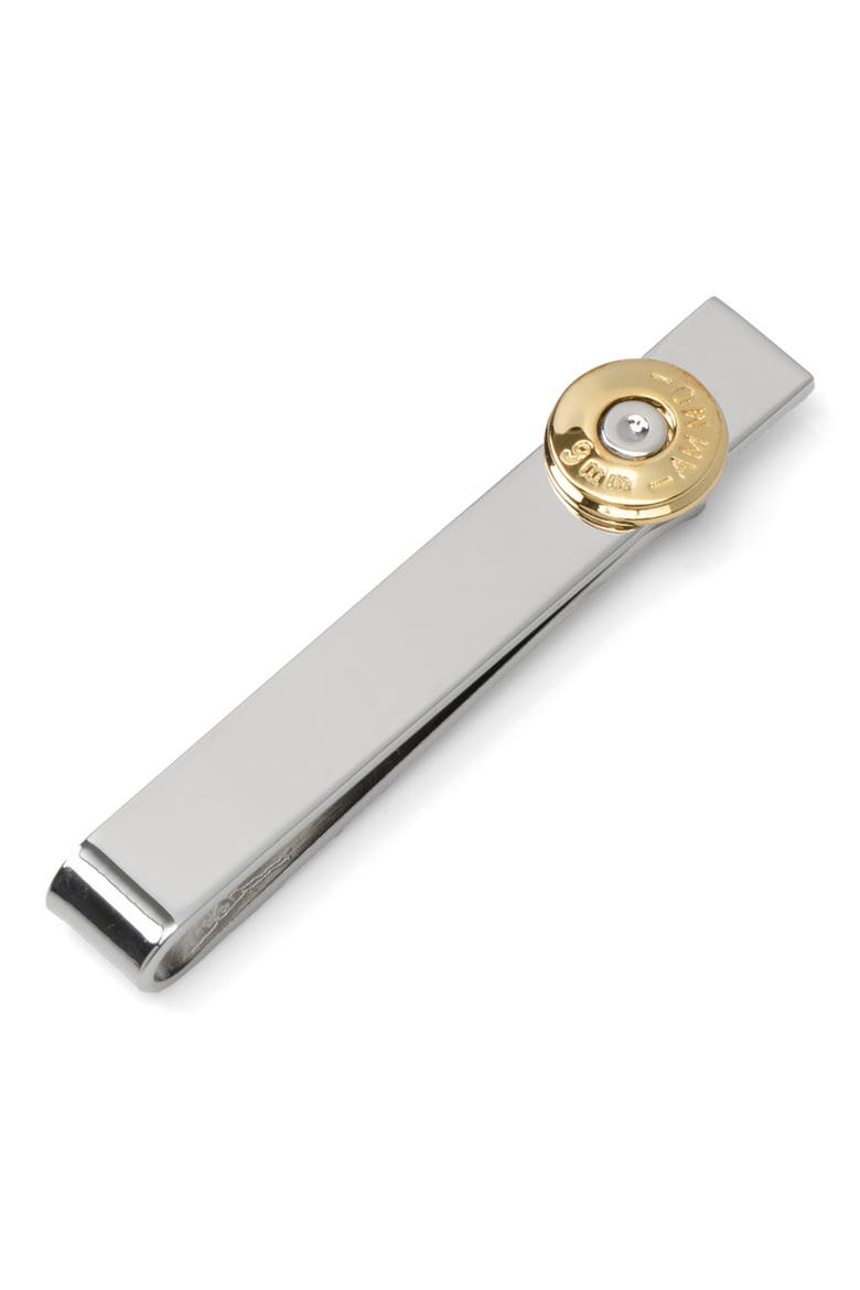Bullet Silver Tie Bar, Main, color, SILVER