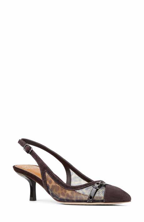 Donald Pliner Slingback Kitten Heel Pump