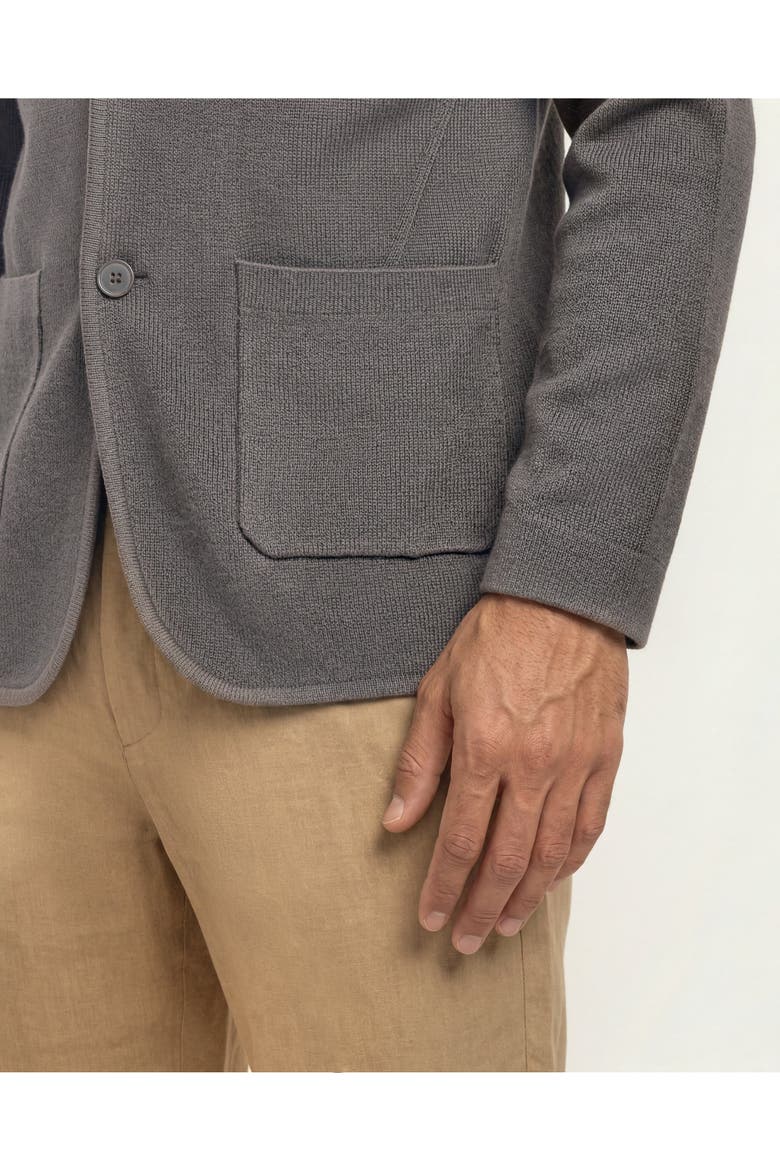 Rainer Tailored Merino Wool Blazer, Alternate, color, DARK BRONZE