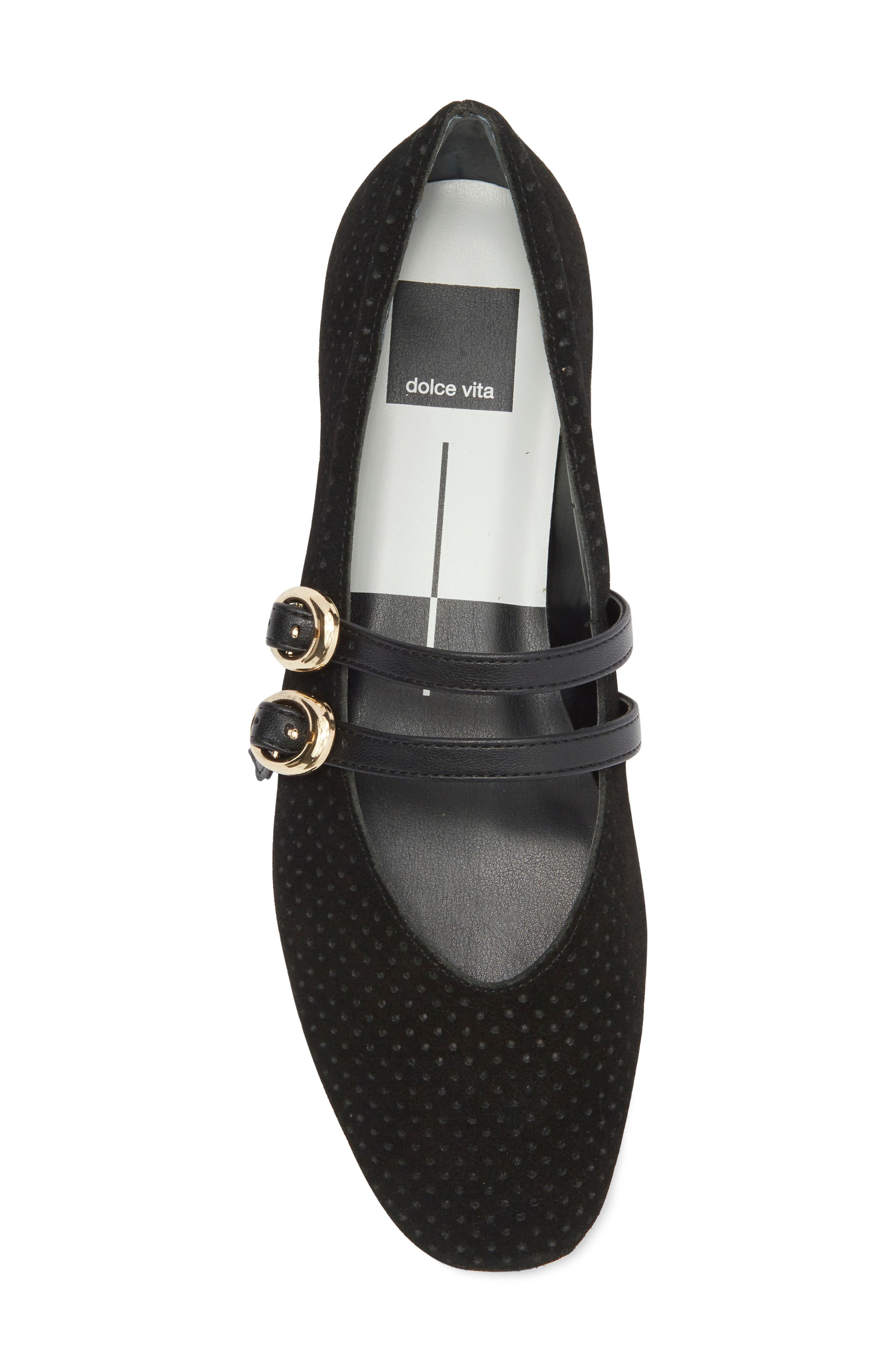 Dolce Vita Alenia Perforated Mary Jane Flat, Alternate, color, 