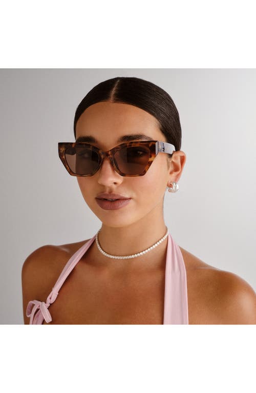 Aire Persei 51mm Cat Eye Sunglasses In Dark Tort