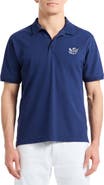 Robert Graham Monkey Business Embroidered Cotton Piqué Polo