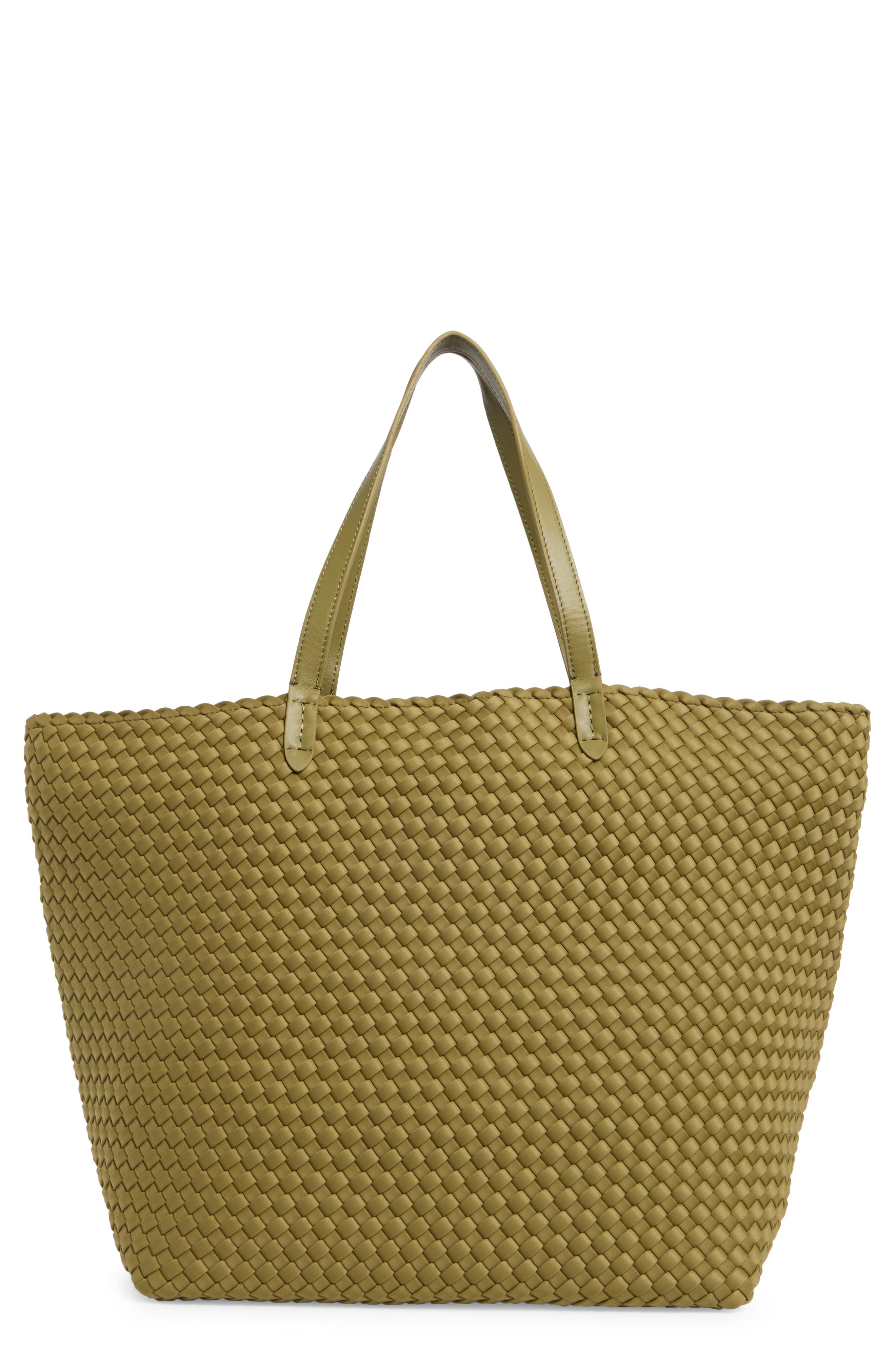 Large Jetsetter Tote, Main, color, BOTTLE GREEN