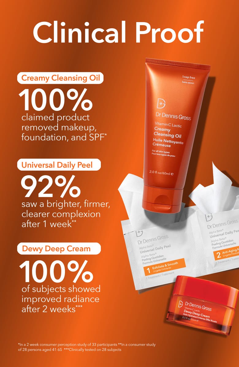 Dr. Dennis Gross Skincare Radiant, Smooth & Firm Universal Skin Care Kit $130 Value, Alternate, color, 