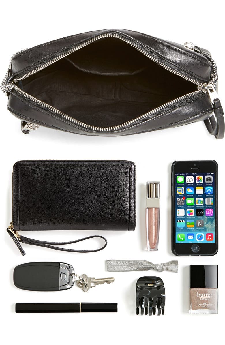 AllSaints 'Fleur de Lis' Crossbody Bag, Alternate, color,