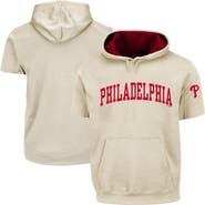 FANATICS Men's Fanatics Cream/Red Philadelphia Phillies Big & Tall Contrast Short Sleeve Hoodie