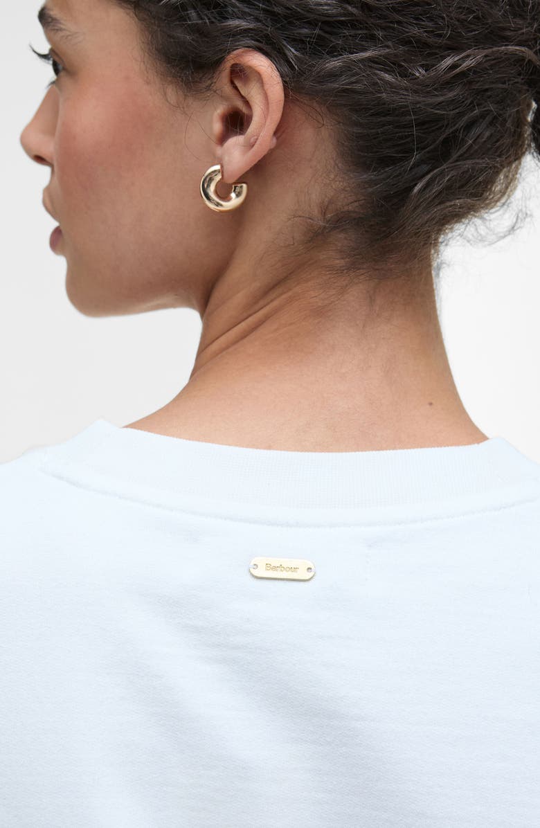 Barbour Faye Stripe Sweatshirt, Alternate, color, Cloud/ Navy Stripe