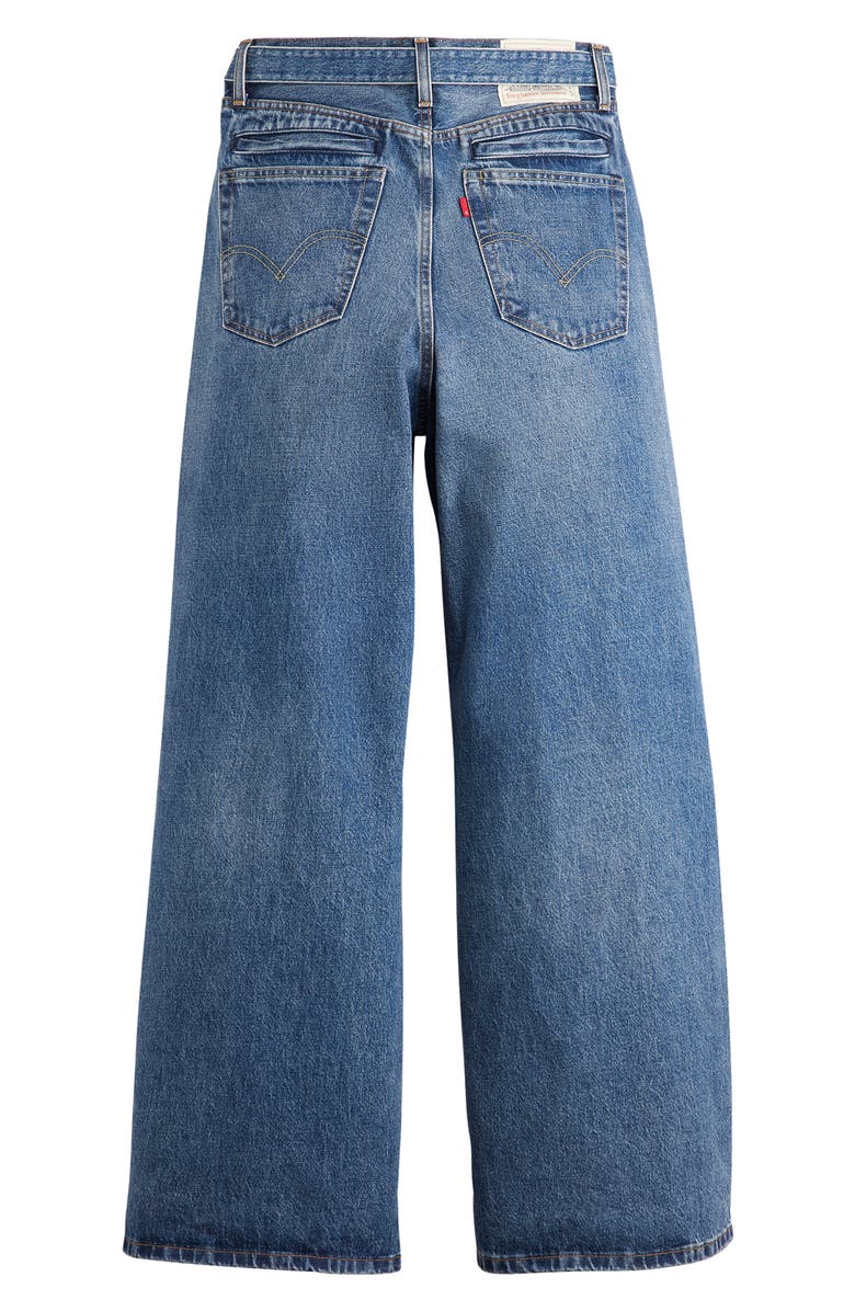 Sacai Gender Inclusive Levi's<sup>®</sup> Belted Wide Leg Jeans, Alternate, color, 