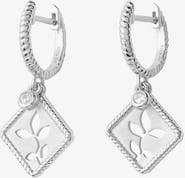 Rizen Jewelry Olive Leaf Hoop Earrings