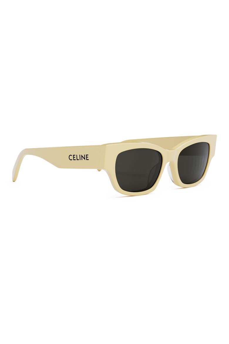 Monochroms 54mm Cat Eye Sunglasses, Alternate, color, SHINY YELLOW / SMOKE