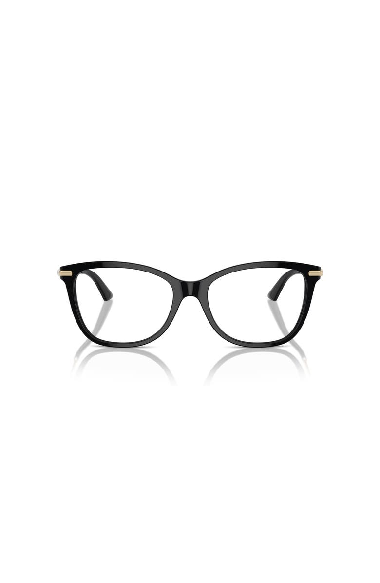 Jimmy Choo 52mm Rectangle optical glasses, Alternate, color, Black