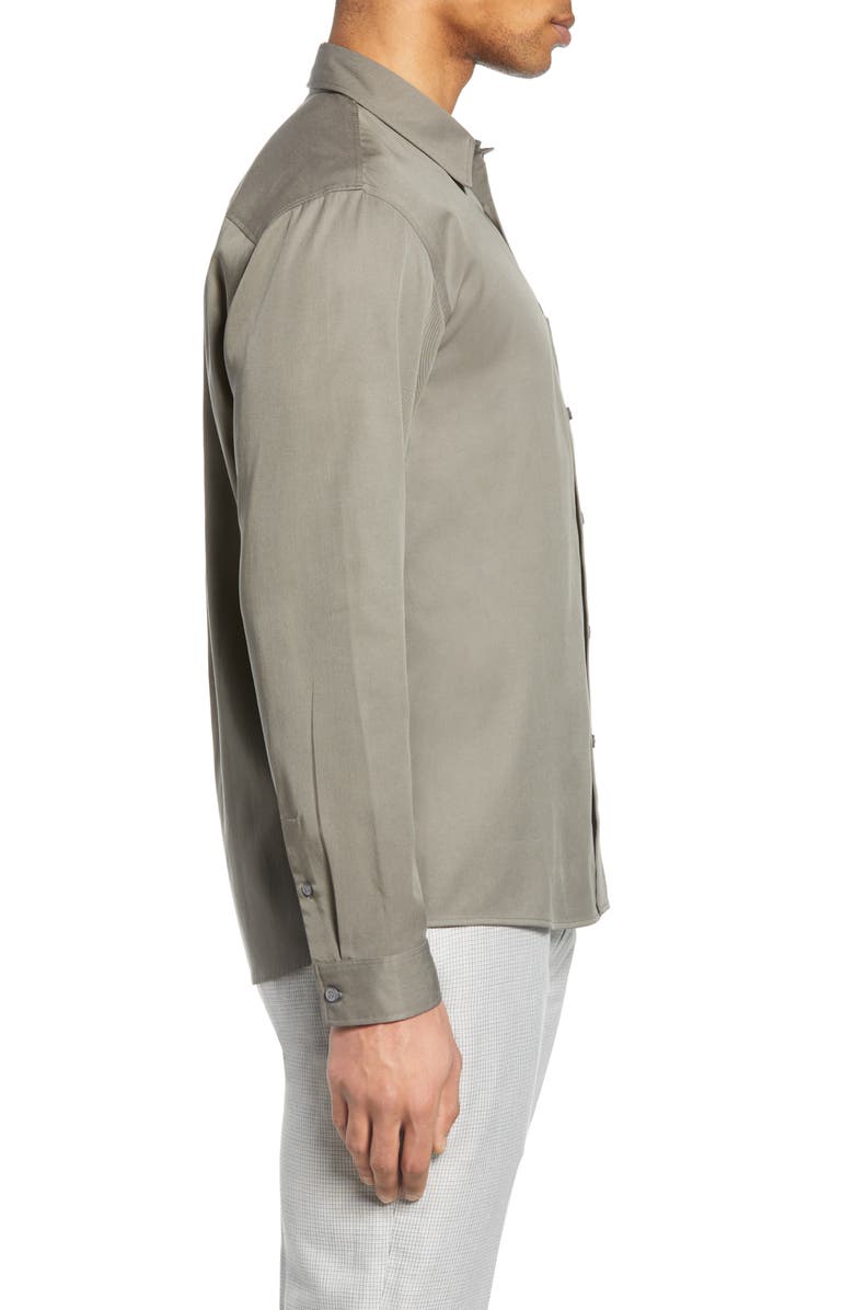 Club Monaco Solid Button-Up Shirt, Alternate, color,