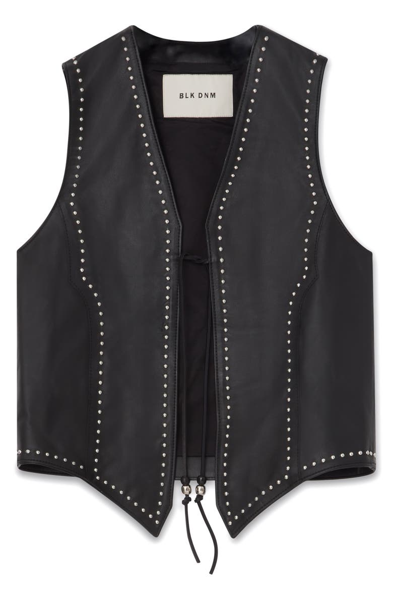 BLK DNM 67 Leather Vest, Alternate, color,