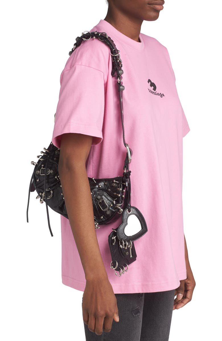 Balenciaga Extra Small Cagole Leather Shoulder Bag, Alternate, color,