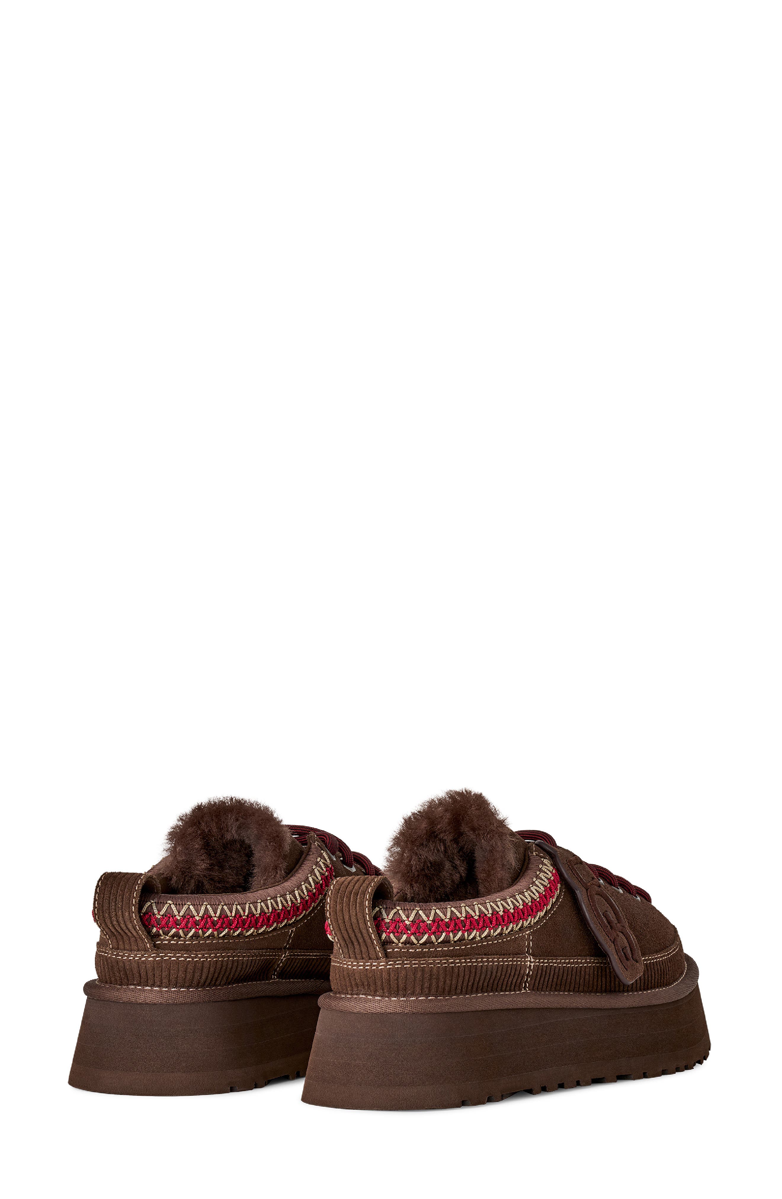 Heritage Lace-Up Slipper, Alternate, color, BURNT CEDAR