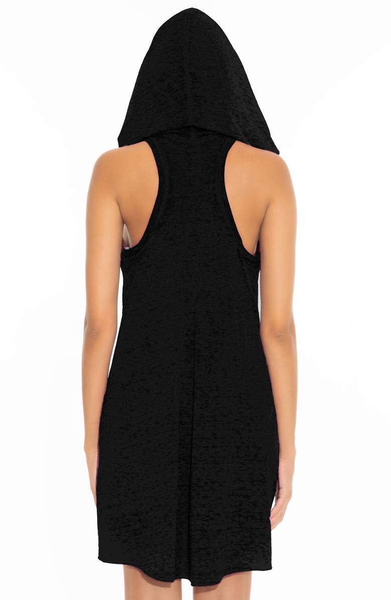 Becca Beach Date Hooded Cover-Up Dress, Alternate, color, 