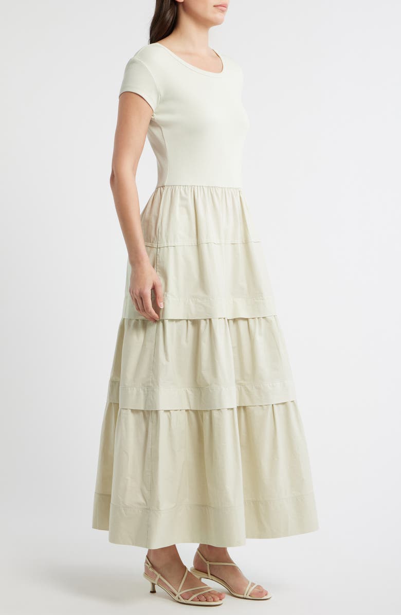BOSS Orange Tiered Midi Dress, Alternate, color, Guava Leaf
