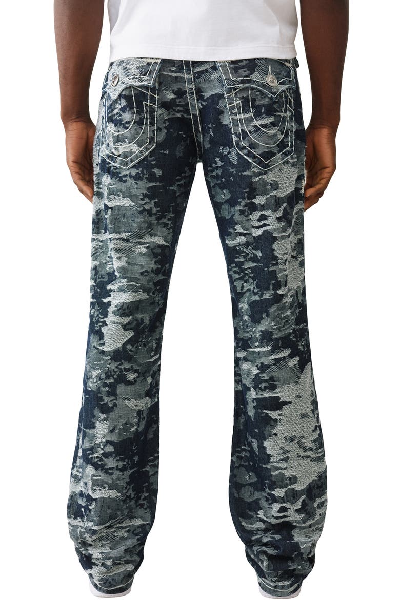 True Religion Billy Super T Jacquard Relaxed Bootcut Jeans, Alternate, color, Body Rinse