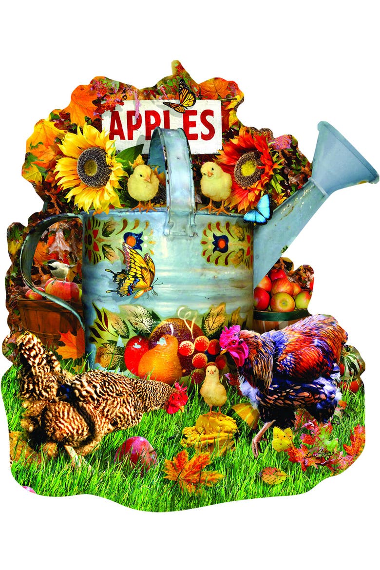 Fall Watering Can 1000 piece Jigsaw Puzzle for Adults Special Shape, Alternate, color, Multicolor