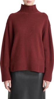 Vince Wool & Cashmere Mock Neck Tunic Sweater