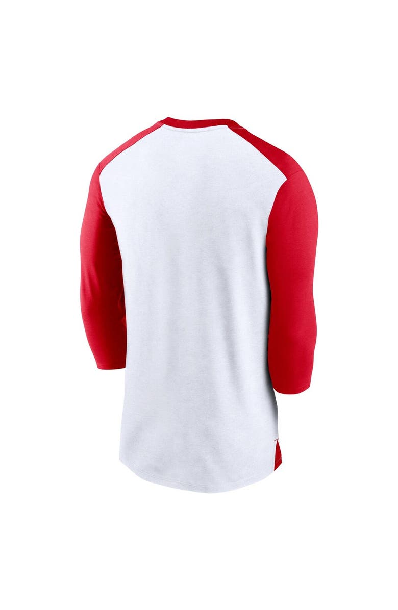 Nike Men's Nike White/Scarlet San Francisco 49ers Rewind 3/4-Sleeve T-Shirt, Alternate, color, 