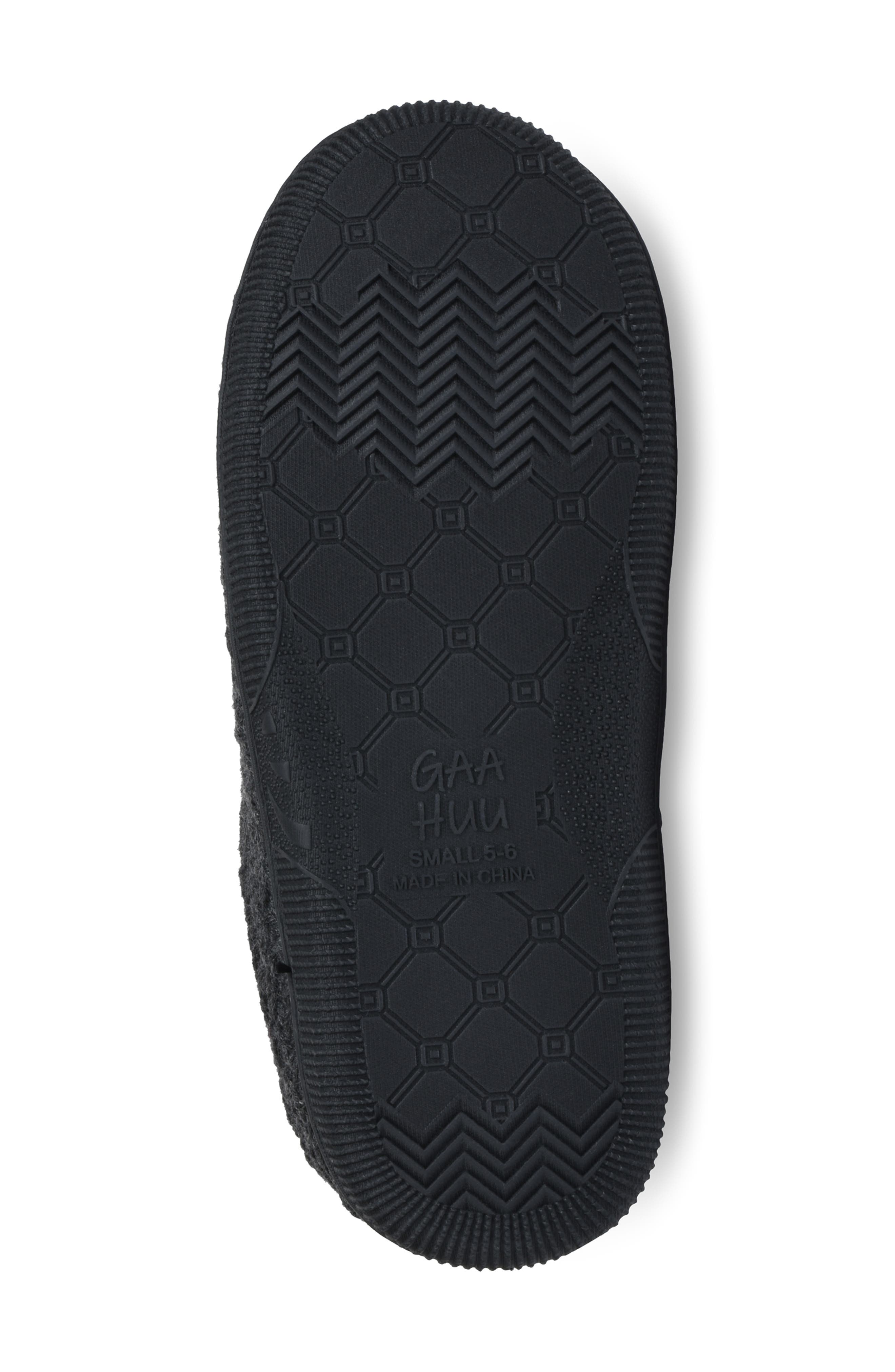 GAAHUU Textured Knit Faux Shearling Lined Slipper, Alternate, color, 