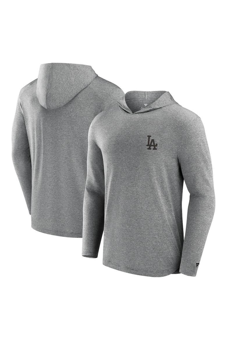 Men's Fanatics Signature Black Los Angeles Dodgers Front Office Tech Lightweight Hoodie T-Shirt, Alternate, color, Black
