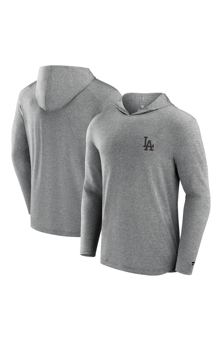 Fanatics Signature Men's Fanatics Signature Black Los Angeles Dodgers Front Office Tech Lightweight Hoodie T-Shirt, Alternate, color, Black