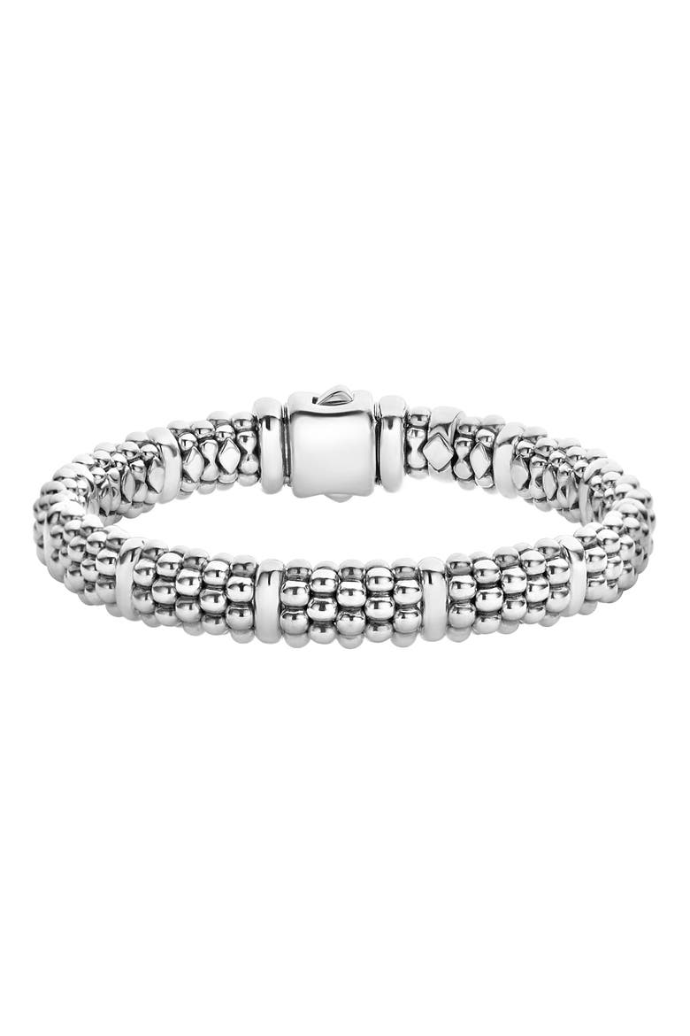 Set of 3 Bracelets, Alternate, color, SILVER