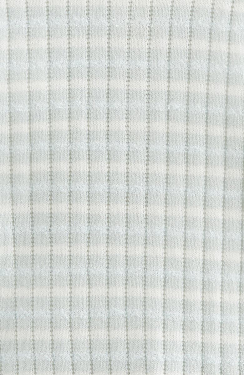 Nordstrom Stripe Pointelle Polo Sweater & Shorts Set, Alternate, color, Green Hush Multi Stripe