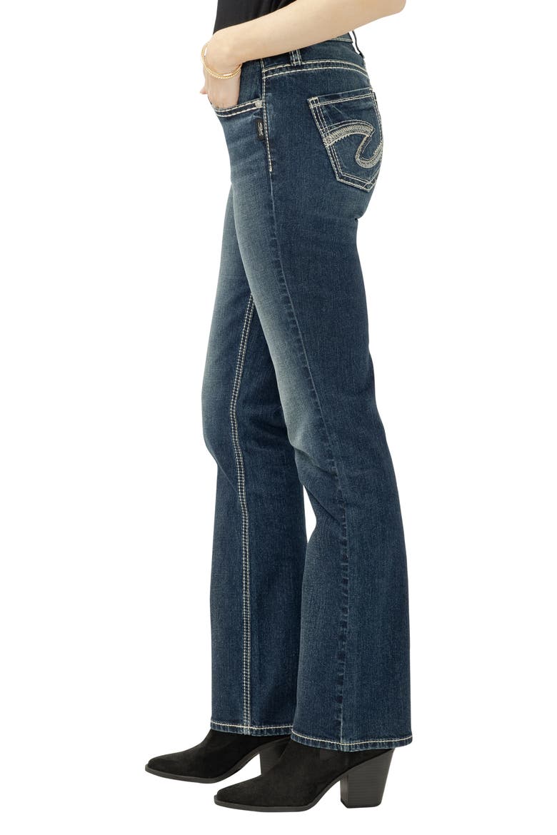 Suki Curvy Mid Rise Slim Bootcut Jeans, Alternate, color, TAYLOR