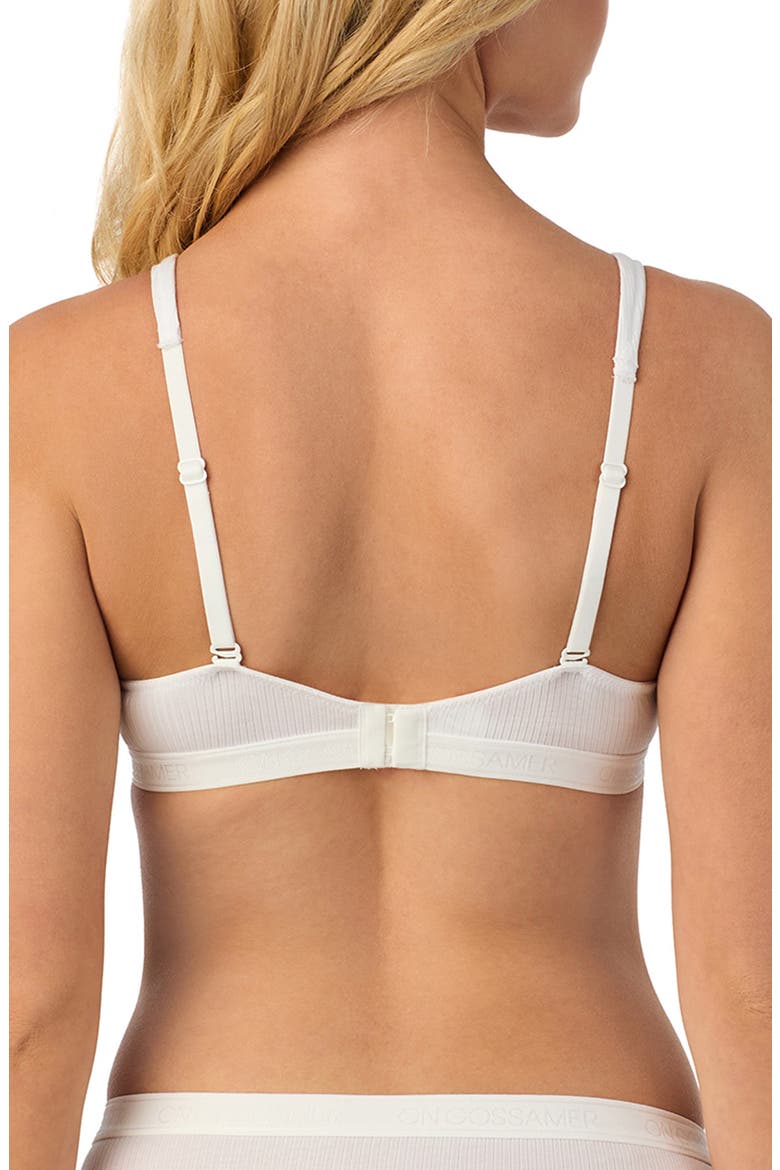 Cabana Rib Bralette, Alternate, color, WHITE