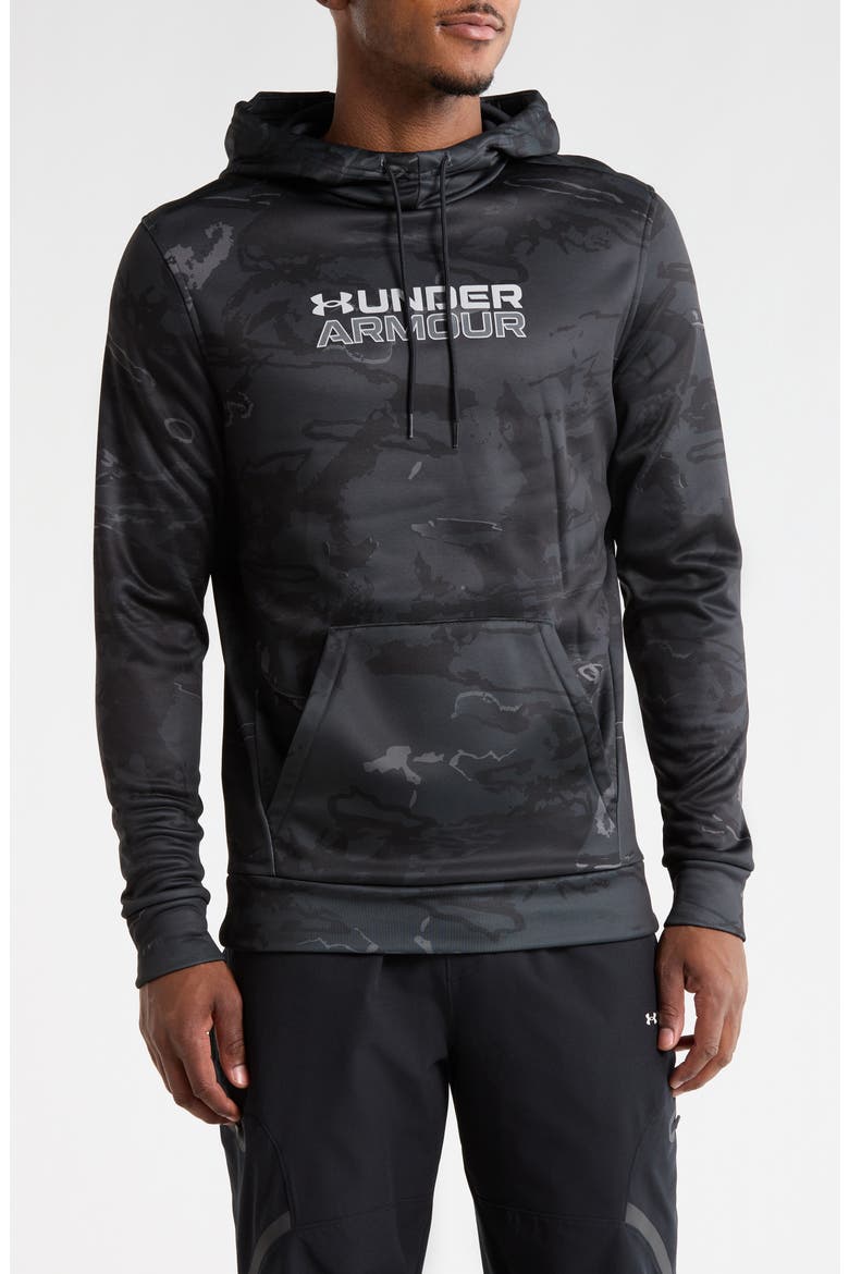 Expanse Camo Print Hoodie, Main, color, BLACK