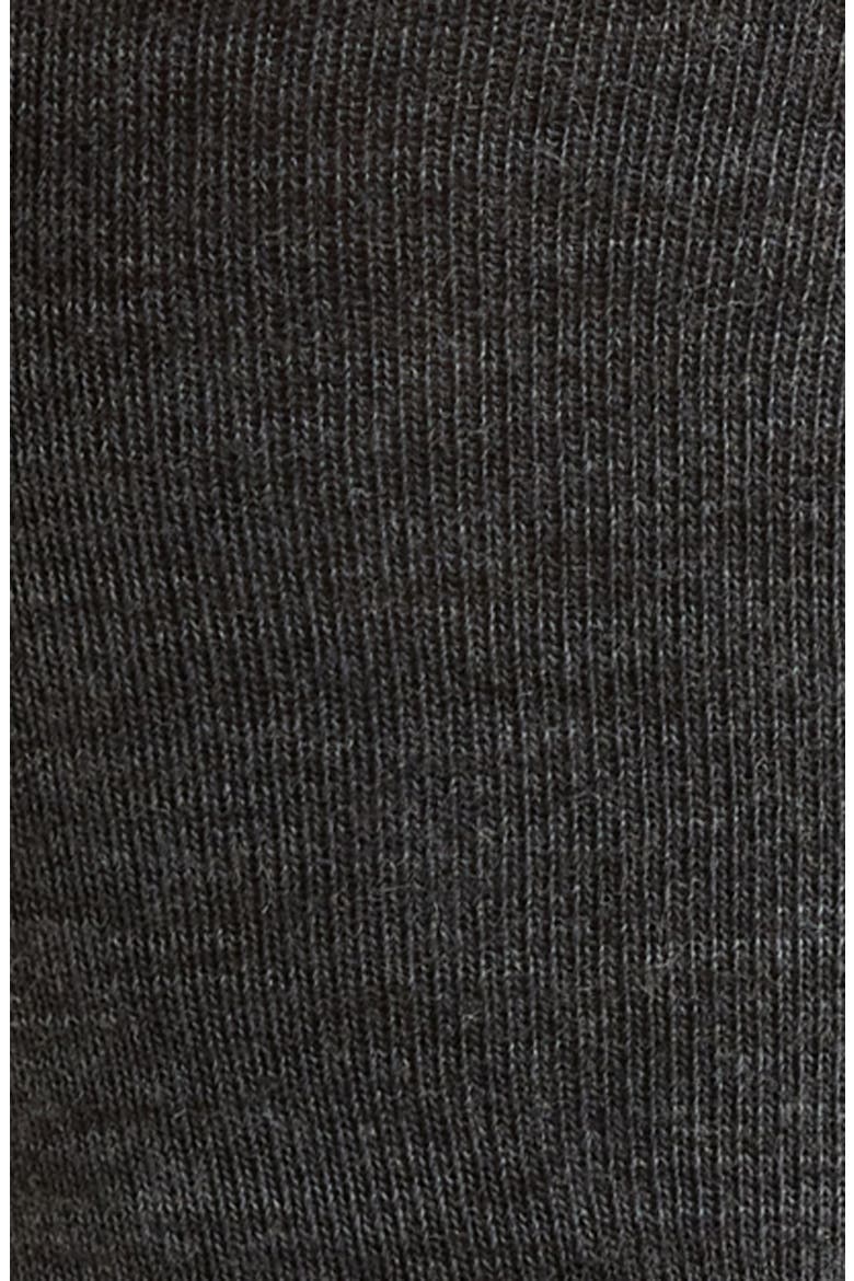 Knee High Merino Wool Blend Socks, Alternate, color, CHARCOAL HEATHER