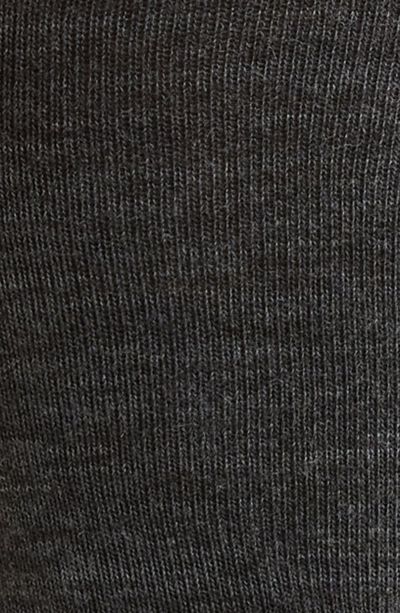Nordstrom Knee High Merino Wool Blend Socks, Alternate, color, Charcoal Heather