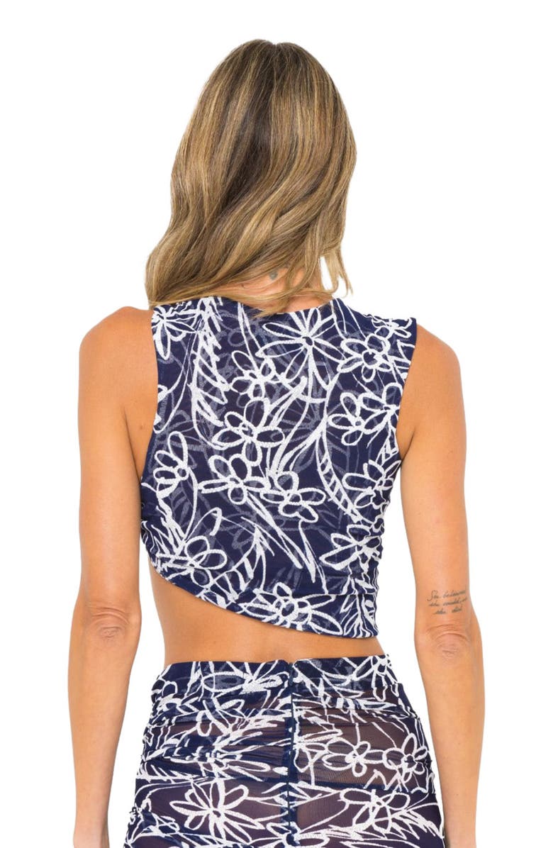 JBQ Araminta Top, Alternate, color, Navy/White Floral