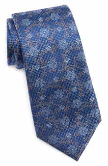 Duchamp Floral Silk Tie