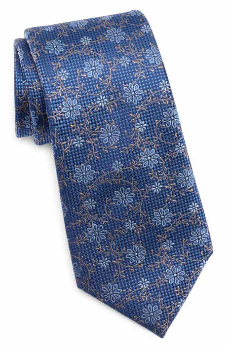 Duchamp Floral Silk Tie