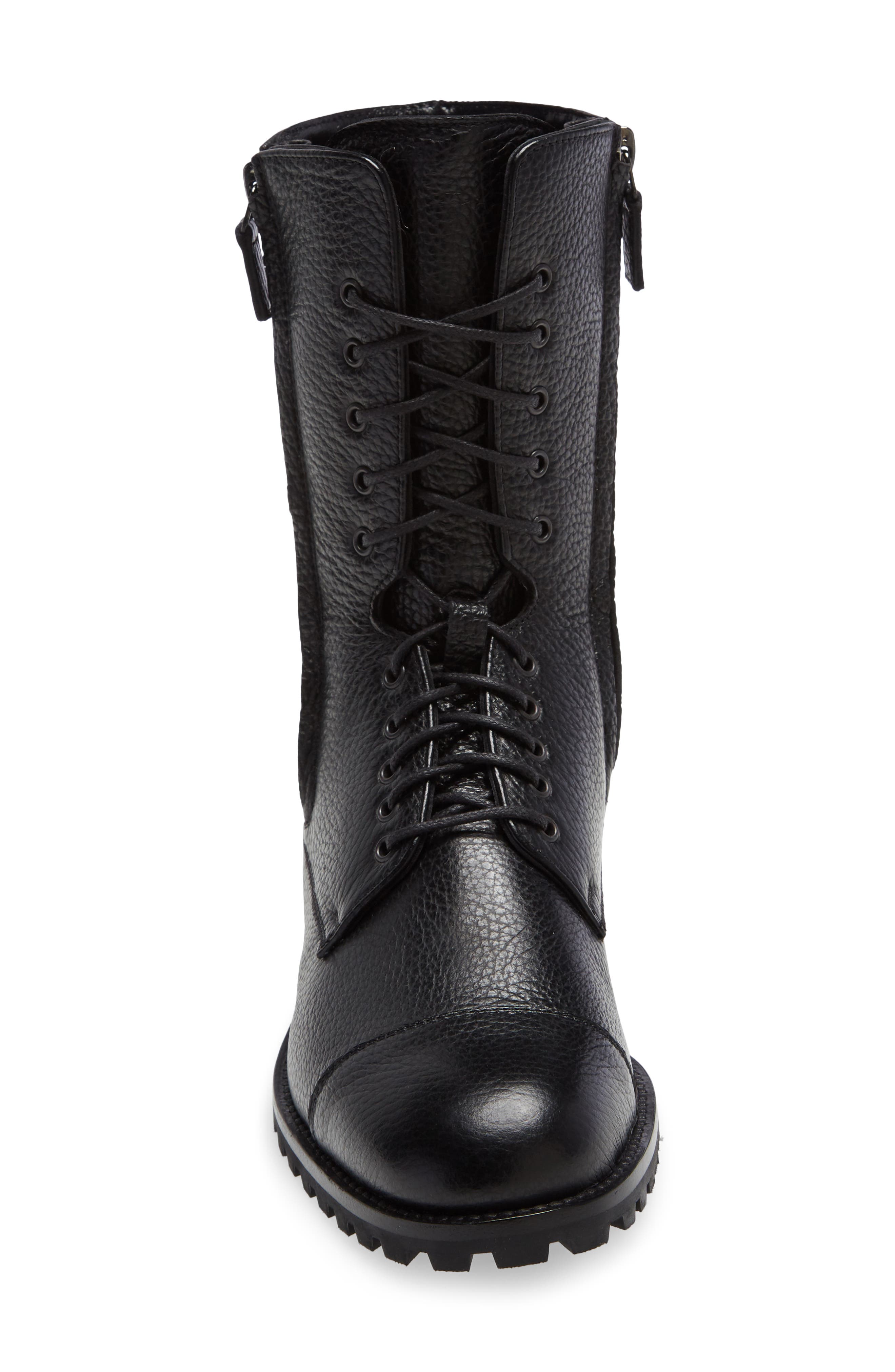 Manolo Blahnik Lugata Combat Boot, Alternate, color, 