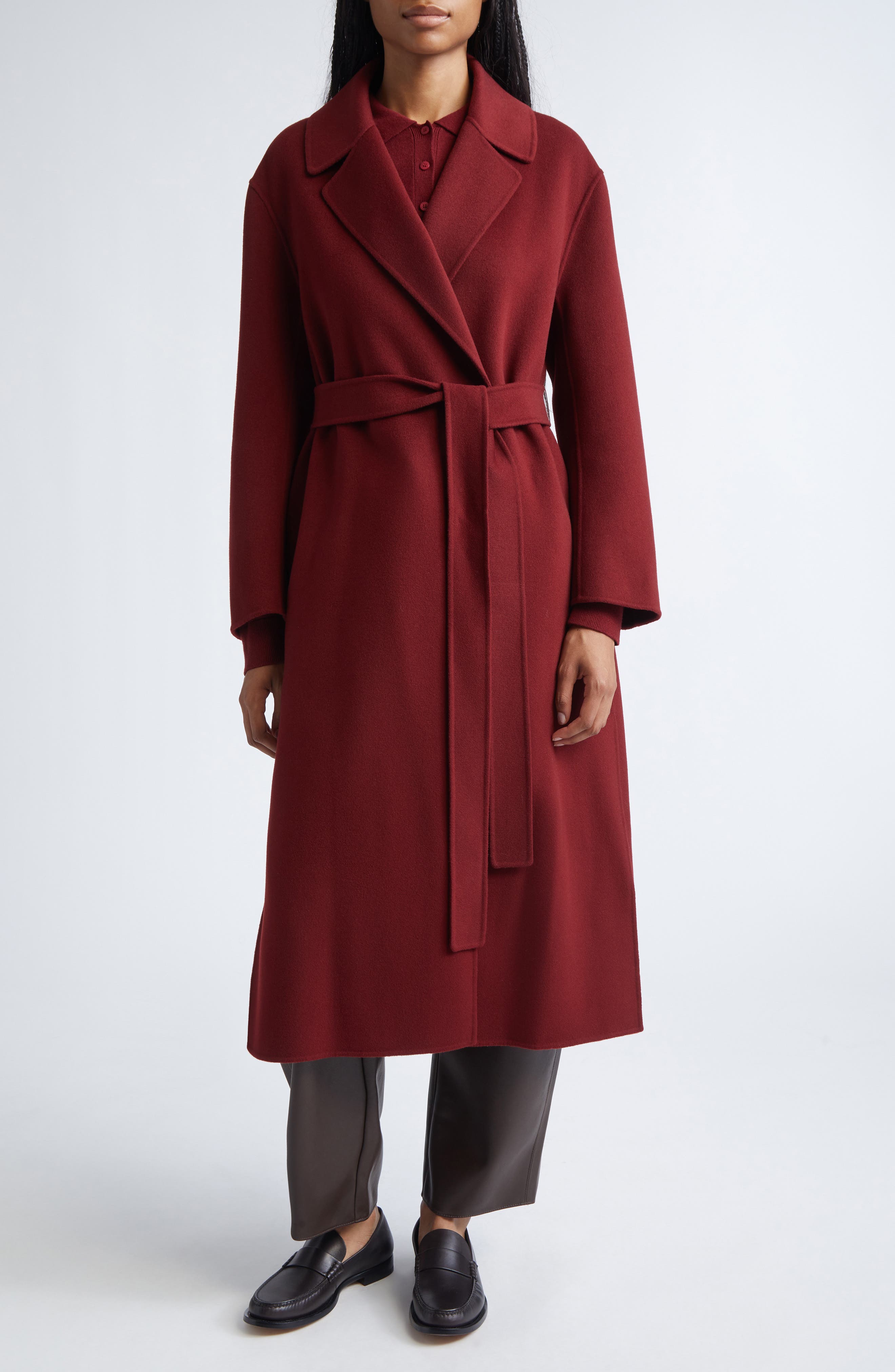 Luna Virgin Wool Wrap Coat