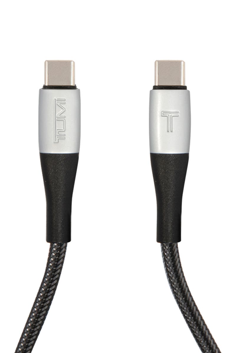TUMI 5-Ft USB-C to USB-C Cable, Main, color, Black